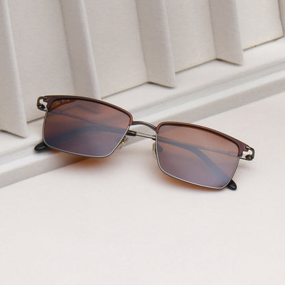 SUN-SVEN | RECTANGLE FULL RIM SUNGLASSES IN METAL (IN 4 COLOURS)