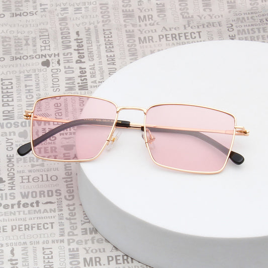 SUN-NOEL | RECTANGLE FULL RIM SUNGLASSES IN METAL (IN 4 COLOURS)