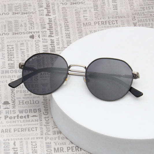 SUN-CHRISTOS | ROUND FULL RIM SUNGLASSES IN METAL (IN 4 COLOURS)