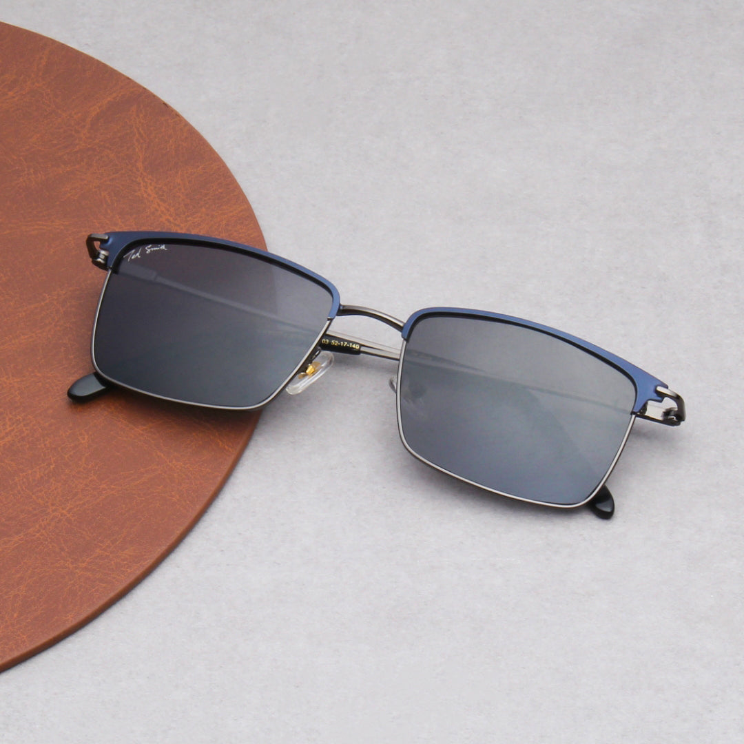 SUN-SVEN | RECTANGLE FULL RIM SUNGLASSES IN METAL (IN 4 COLOURS)