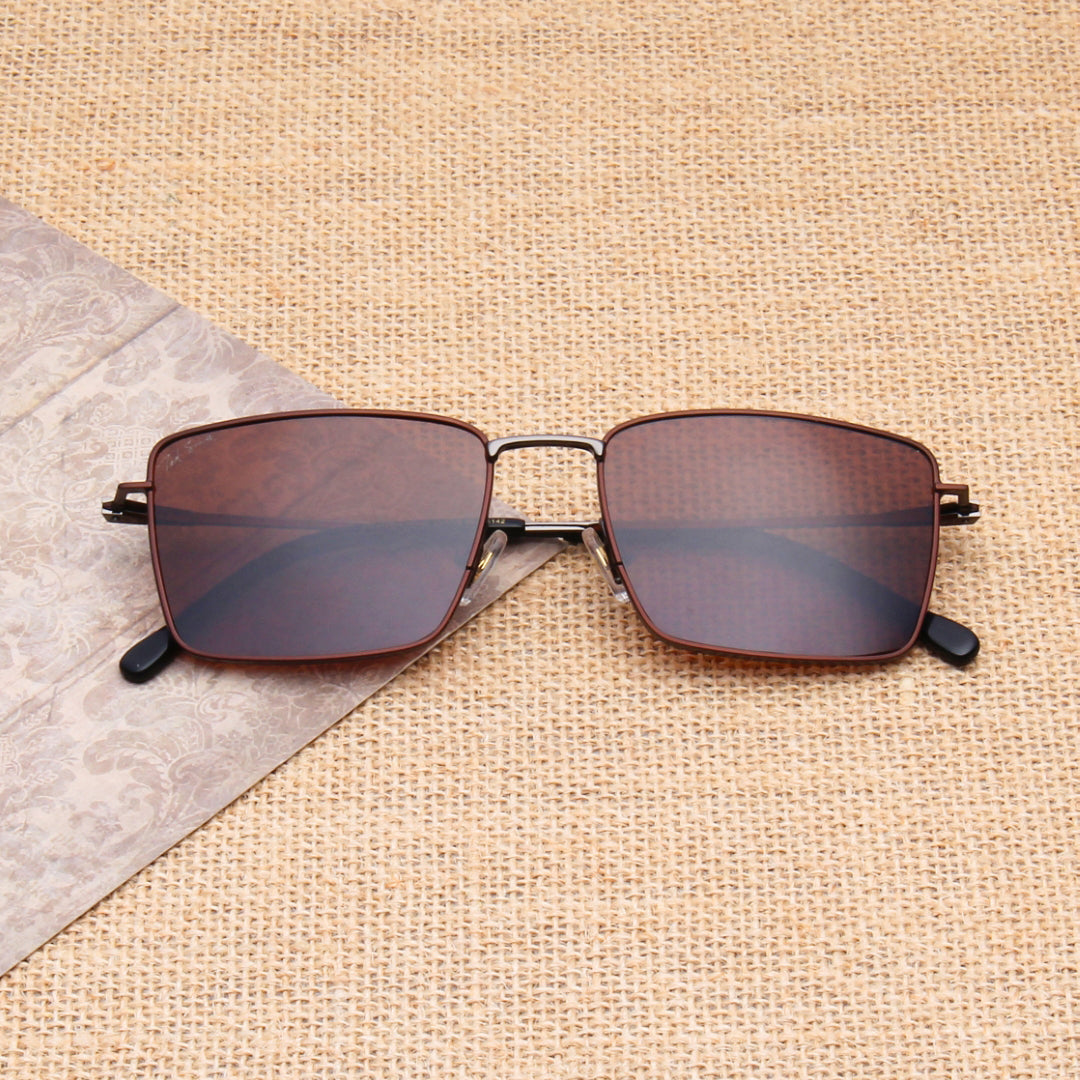 SUN-NOEL | RECTANGLE FULL RIM SUNGLASSES IN METAL (IN 4 COLOURS)