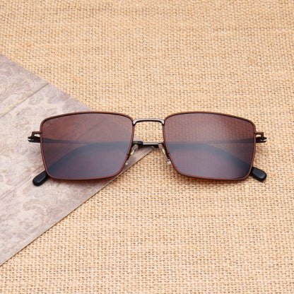 SUN-NOEL | RECTANGLE FULL RIM SUNGLASSES IN METAL (IN 4 COLOURS)
