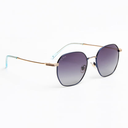 SUN-IVO | HEXAGON FULL RIM SUNGLASSES IN METAL (IN 4 COLOURS)