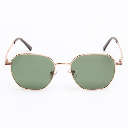 SUN-IVO | HEXAGON FULL RIM SUNGLASSES IN METAL (IN 4 COLOURS)