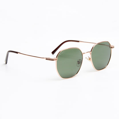 SUN-IVO | HEXAGON FULL RIM SUNGLASSES IN METAL (IN 4 COLOURS)