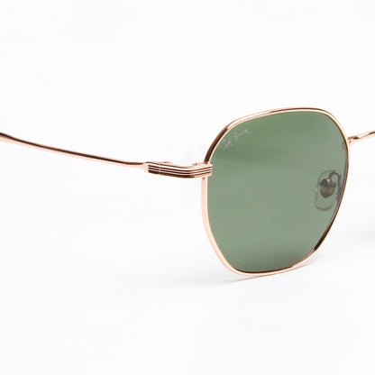 SUN-IVO | HEXAGON FULL RIM SUNGLASSES IN METAL (IN 4 COLOURS)