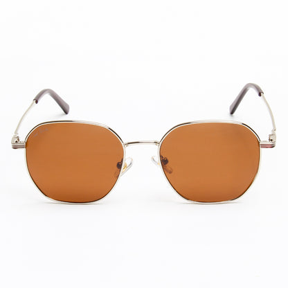 SUN-IVO | HEXAGON FULL RIM SUNGLASSES IN METAL (IN 4 COLOURS)