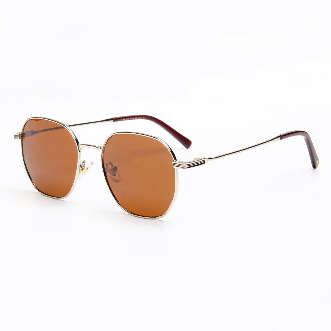 SUN-IVO | HEXAGON FULL RIM SUNGLASSES IN METAL (IN 4 COLOURS)