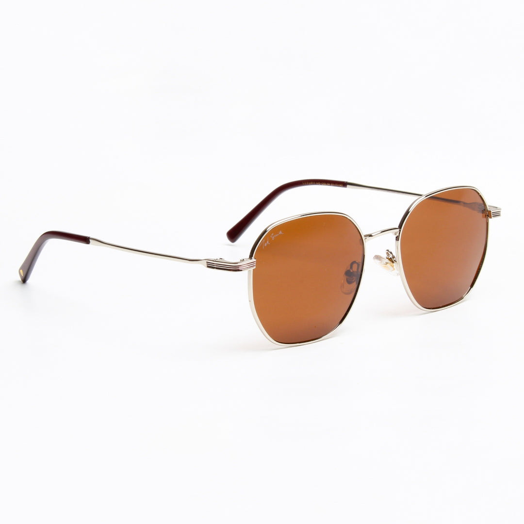 SUN-IVO | HEXAGON FULL RIM SUNGLASSES IN METAL (IN 4 COLOURS)