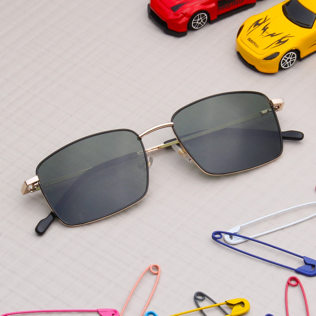 SUN-EDEN | RECTANGLE FULL RIM SUNGLASSES IN METAL (IN 4 COLOURS)