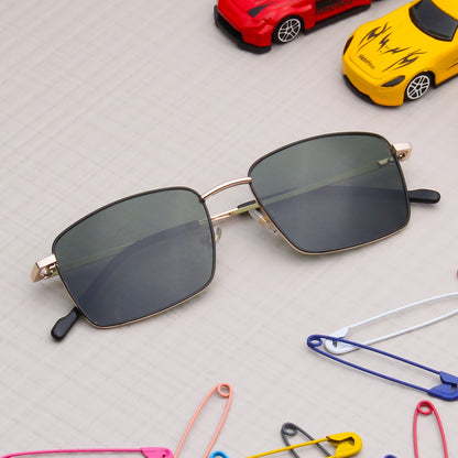 SUN-EDEN | RECTANGLE FULL RIM SUNGLASSES IN METAL (IN 4 COLOURS)
