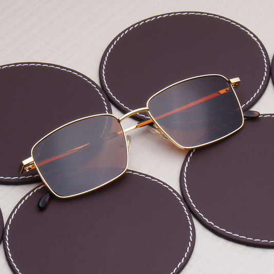 SUN-EDEN | RECTANGLE FULL RIM SUNGLASSES IN METAL (IN 4 COLOURS)