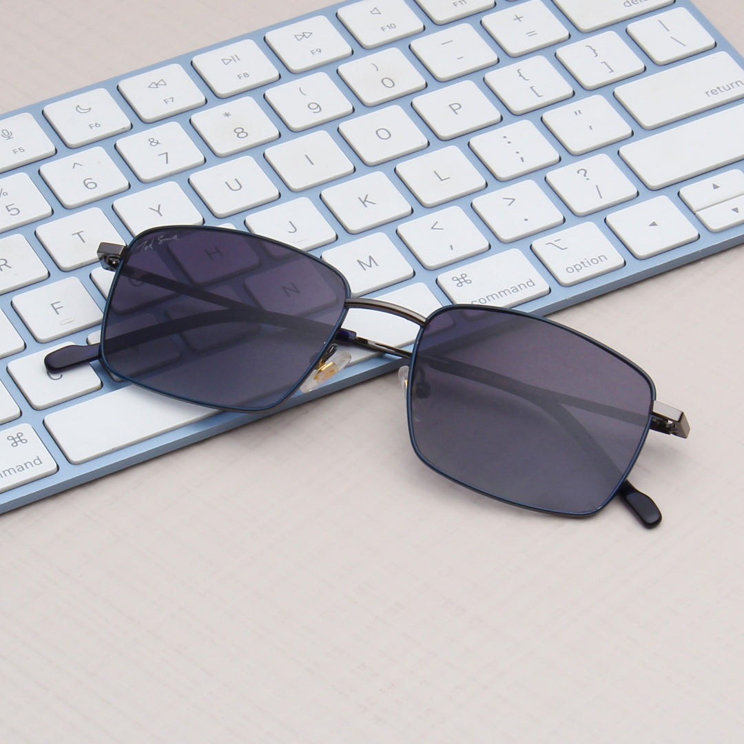 SUN-EDEN | RECTANGLE FULL RIM SUNGLASSES IN METAL (IN 4 COLOURS)