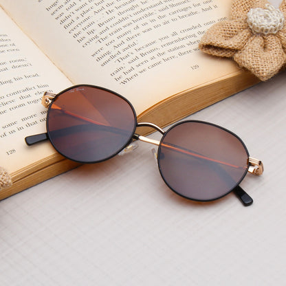 SUN-NAEL | ROUND FULL RIM SUNGLASSES IN METAL (IN 4 COLOURS)