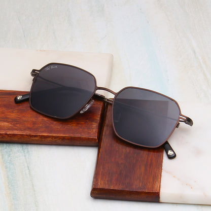 SUN-THINRAY 1 | SQUARE FULL RIM SUNGLASSES IN METAL (IN 4 COLOURS)
