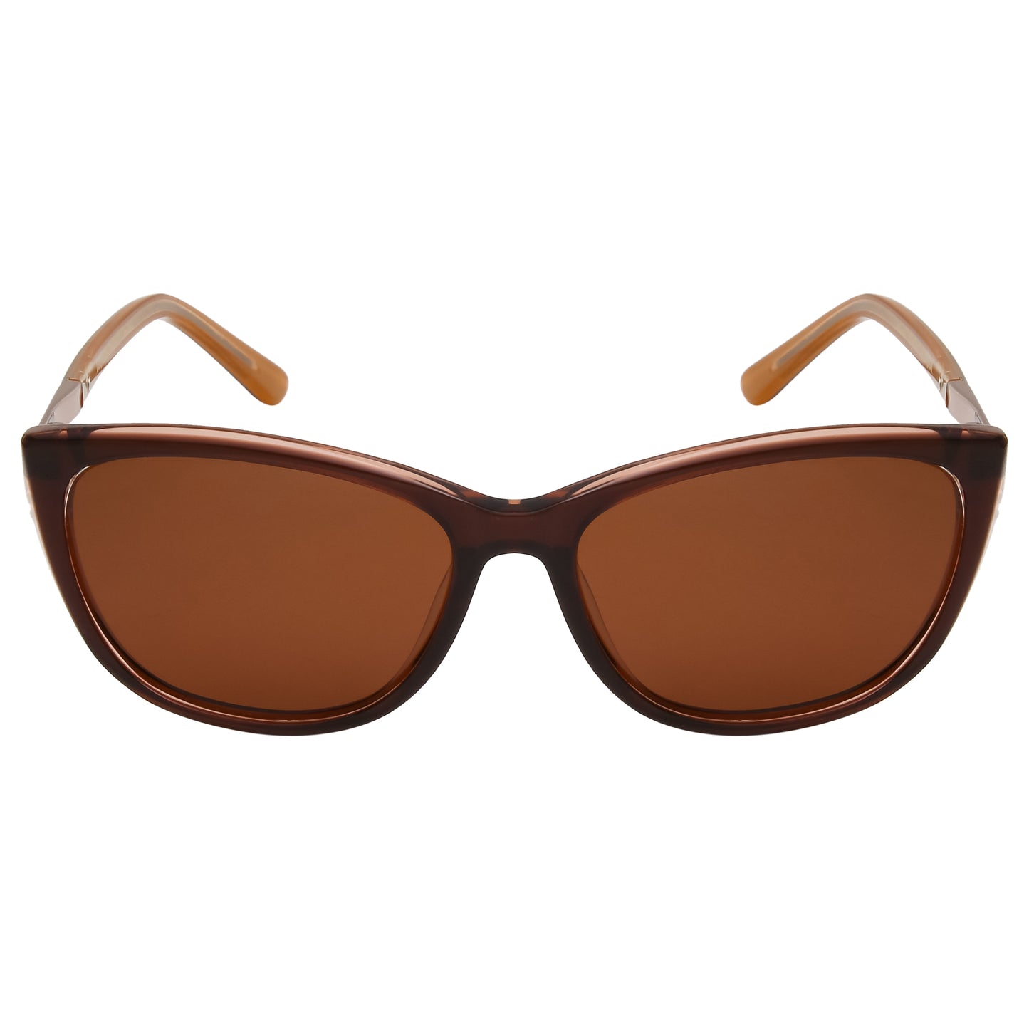 SUN-TOO JULIA UNISEX CAT-EYE ACETATE SUNGLASSES WITH POLARIZED LENS