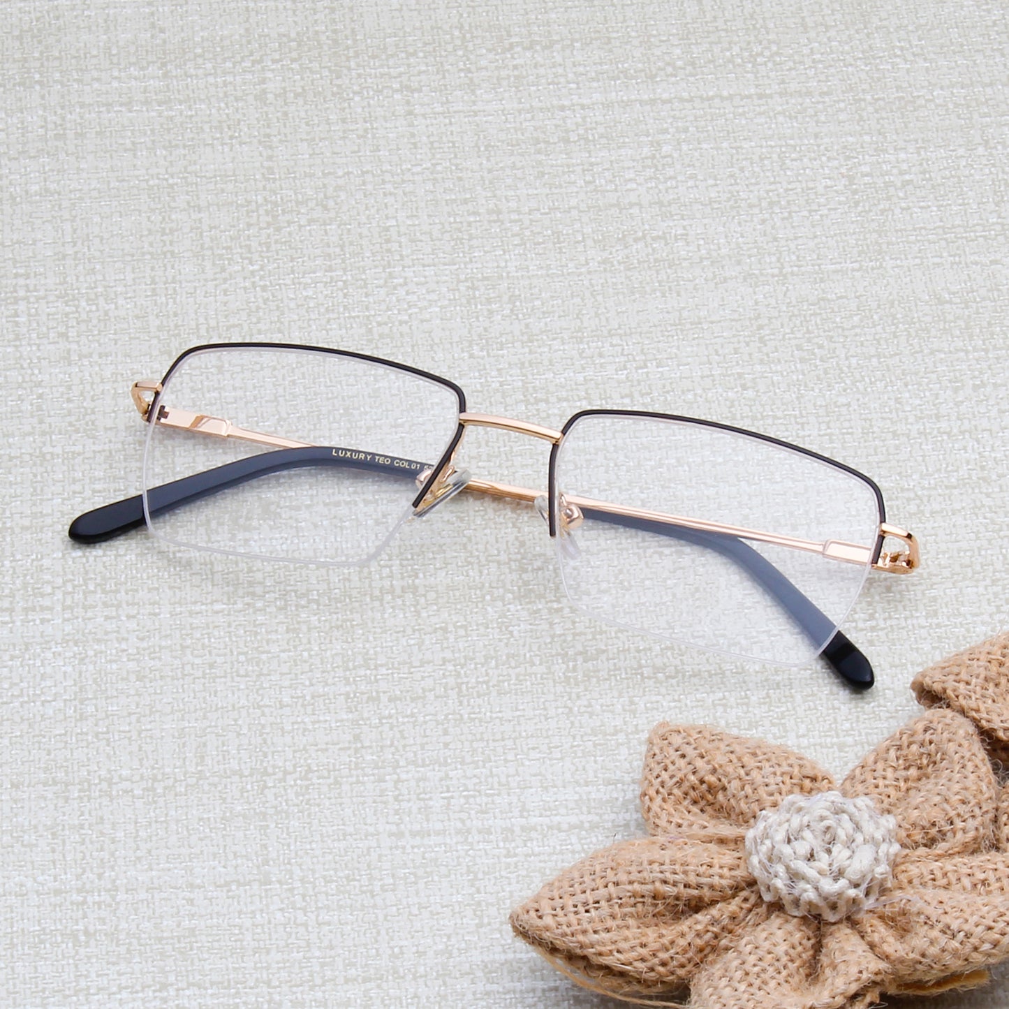 TEO | UNISEX RECTANGLE LUXURY FRAMES (IN 4 COLORS)