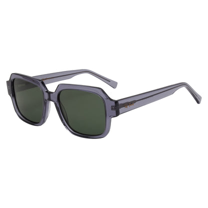 SUN-ELITE UNISEX SQUARE ACETATE SUNGLASSES WITH POLARIZED LENS (IN 6 COLORS)