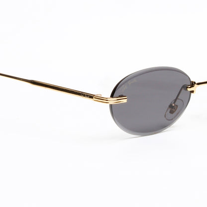 STARLIGHT | OVAL RIMLESS METAL SUNGLASSES (IN 3 COLOURS)