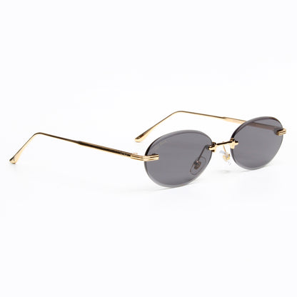 STARLIGHT | OVAL RIMLESS METAL SUNGLASSES (IN 3 COLOURS)