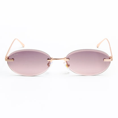 STARLIGHT | OVAL RIMLESS METAL SUNGLASSES (IN 3 COLOURS)