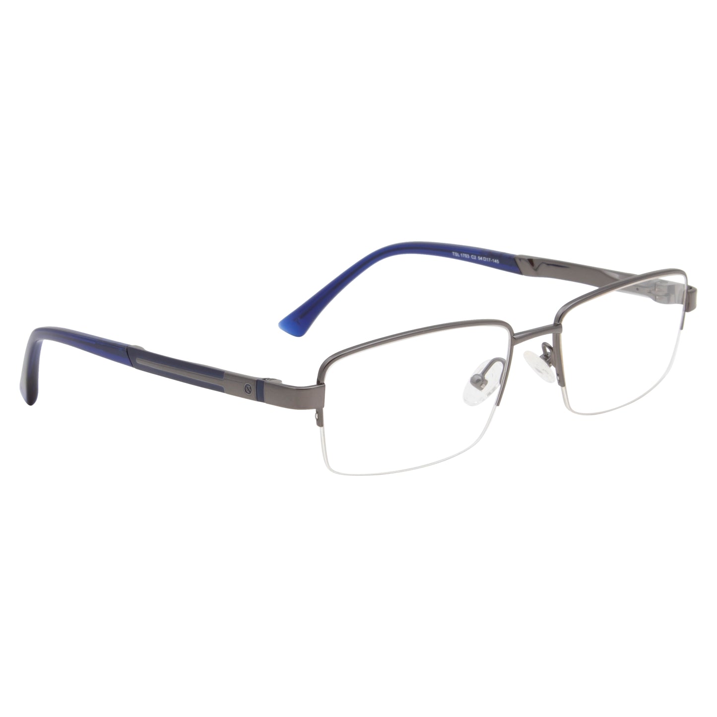 HALF JACKET TITANIUM RECTANGLE COMPUTER GLASSES (IN 3 COLORS)