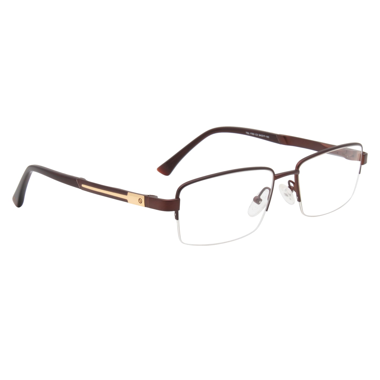 HALF JACKET TITANIUM RECTANGLE COMPUTER GLASSES (IN 3 COLORS)