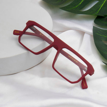 LUCAS UNISEX SQUARE ACETATE COMPUTER GLASSES (IN 6 COLORS)