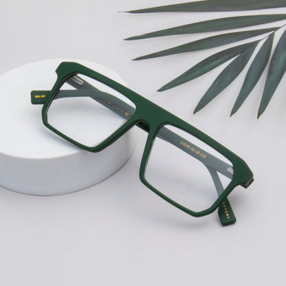 LUCAS UNISEX SQUARE ACETATE COMPUTER GLASSES (IN 6 COLORS)