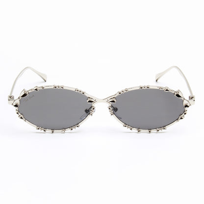 SYNTH | OVAL FULL RIM METAL SUNGLASSES (IN 4 COLOURS)