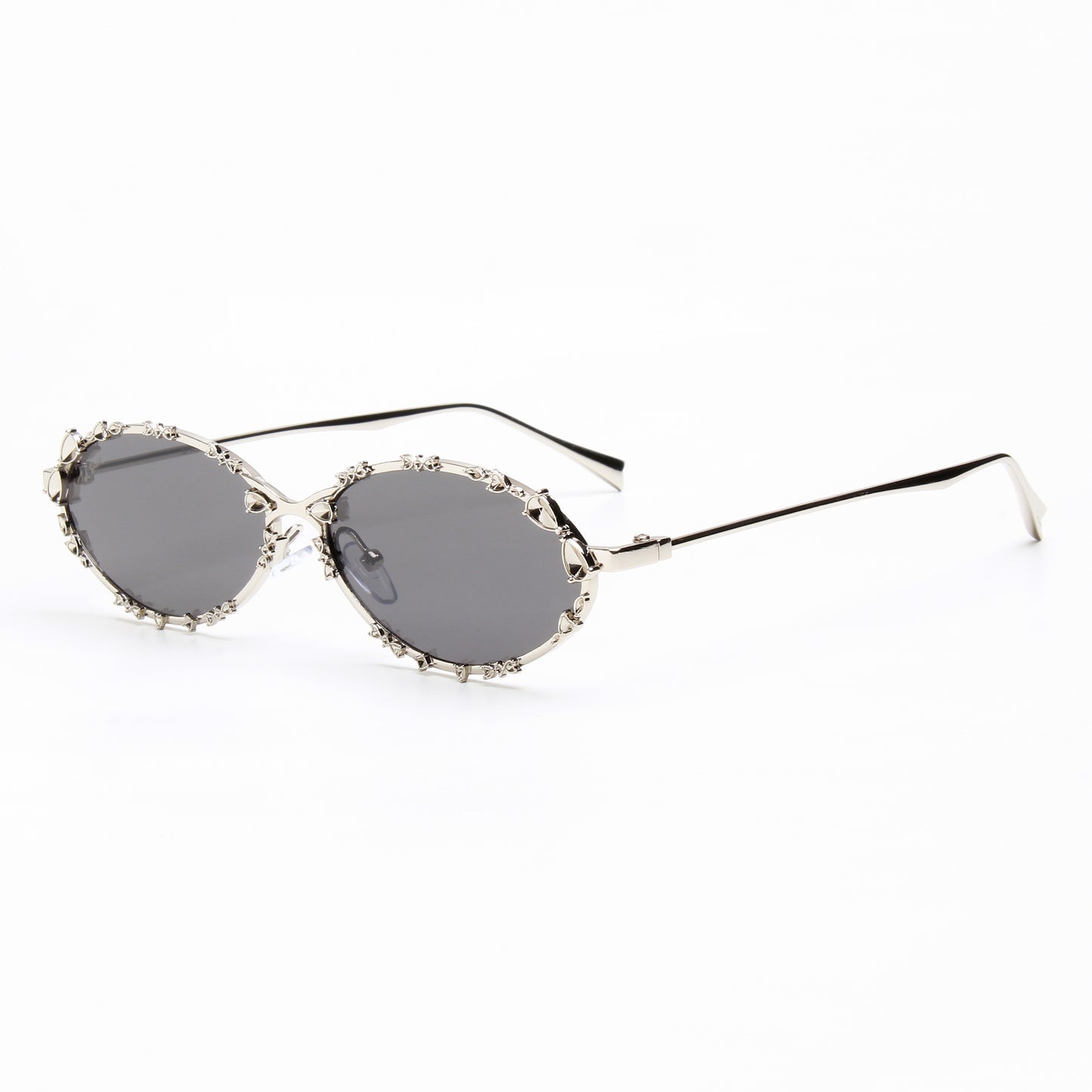 SYNTH | OVAL FULL RIM METAL SUNGLASSES (IN 4 COLOURS)