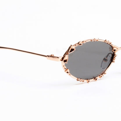 SYNTH | OVAL FULL RIM METAL SUNGLASSES (IN 4 COLOURS)