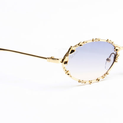 SYNTH | OVAL FULL RIM METAL SUNGLASSES (IN 4 COLOURS)