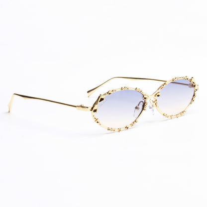 SYNTH | OVAL FULL RIM METAL SUNGLASSES (IN 4 COLOURS)