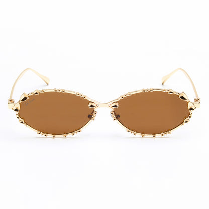 SYNTH | OVAL FULL RIM METAL SUNGLASSES (IN 4 COLOURS)