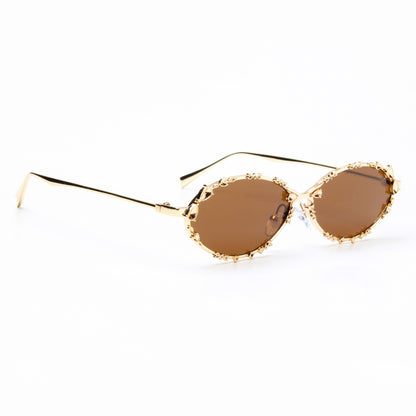 SYNTH | OVAL FULL RIM METAL SUNGLASSES (IN 4 COLOURS)