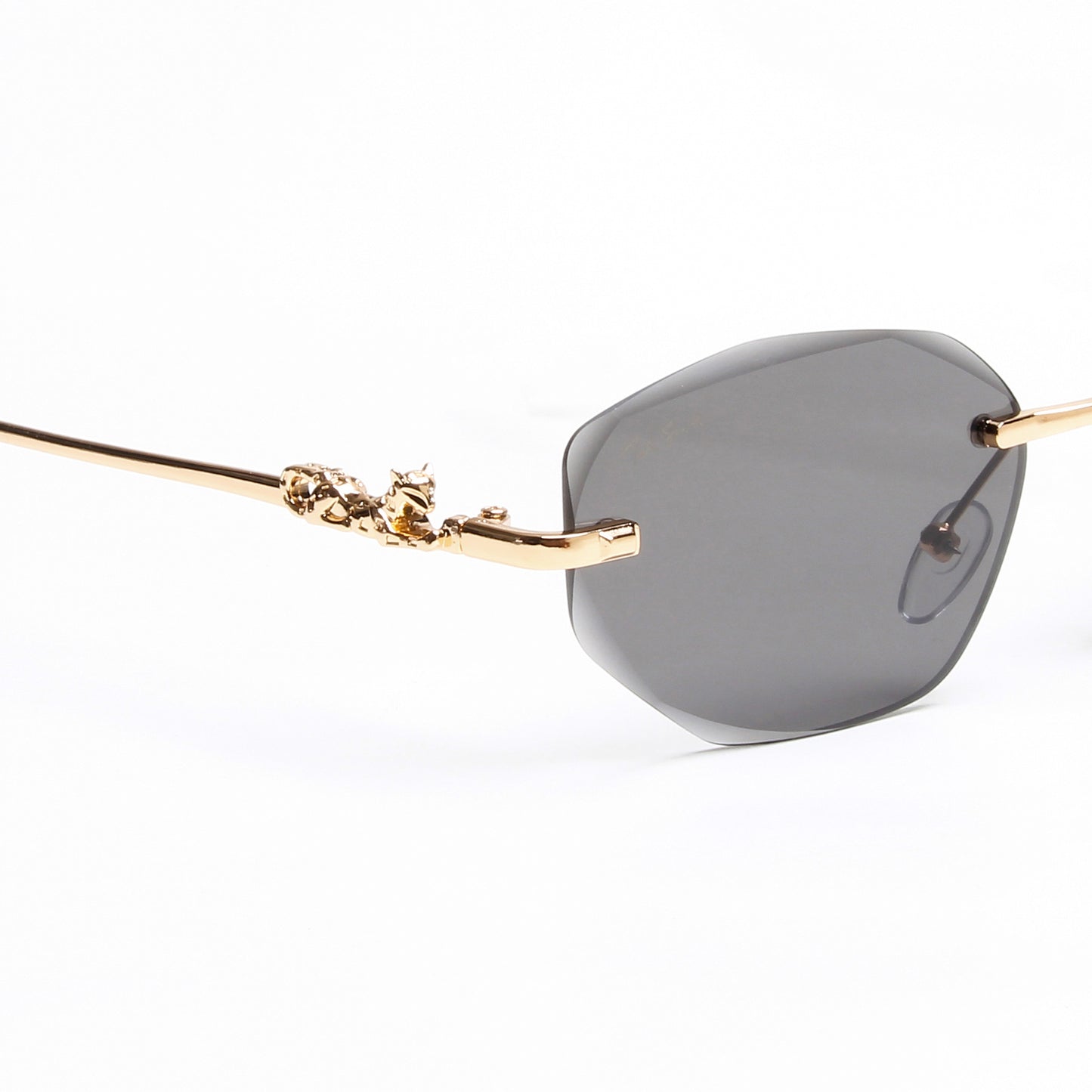 AURA | OVAL RIMLESS METAL SUNGLASSES (IN 3 COLOURS)