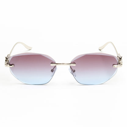 AURA | OVAL RIMLESS METAL SUNGLASSES (IN 3 COLOURS)