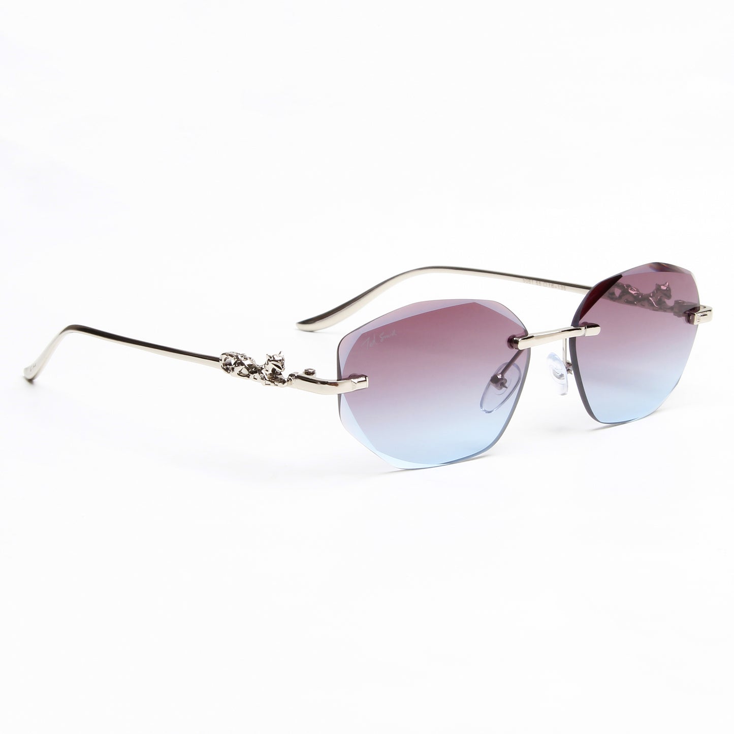 AURA | OVAL RIMLESS METAL SUNGLASSES (IN 3 COLOURS)