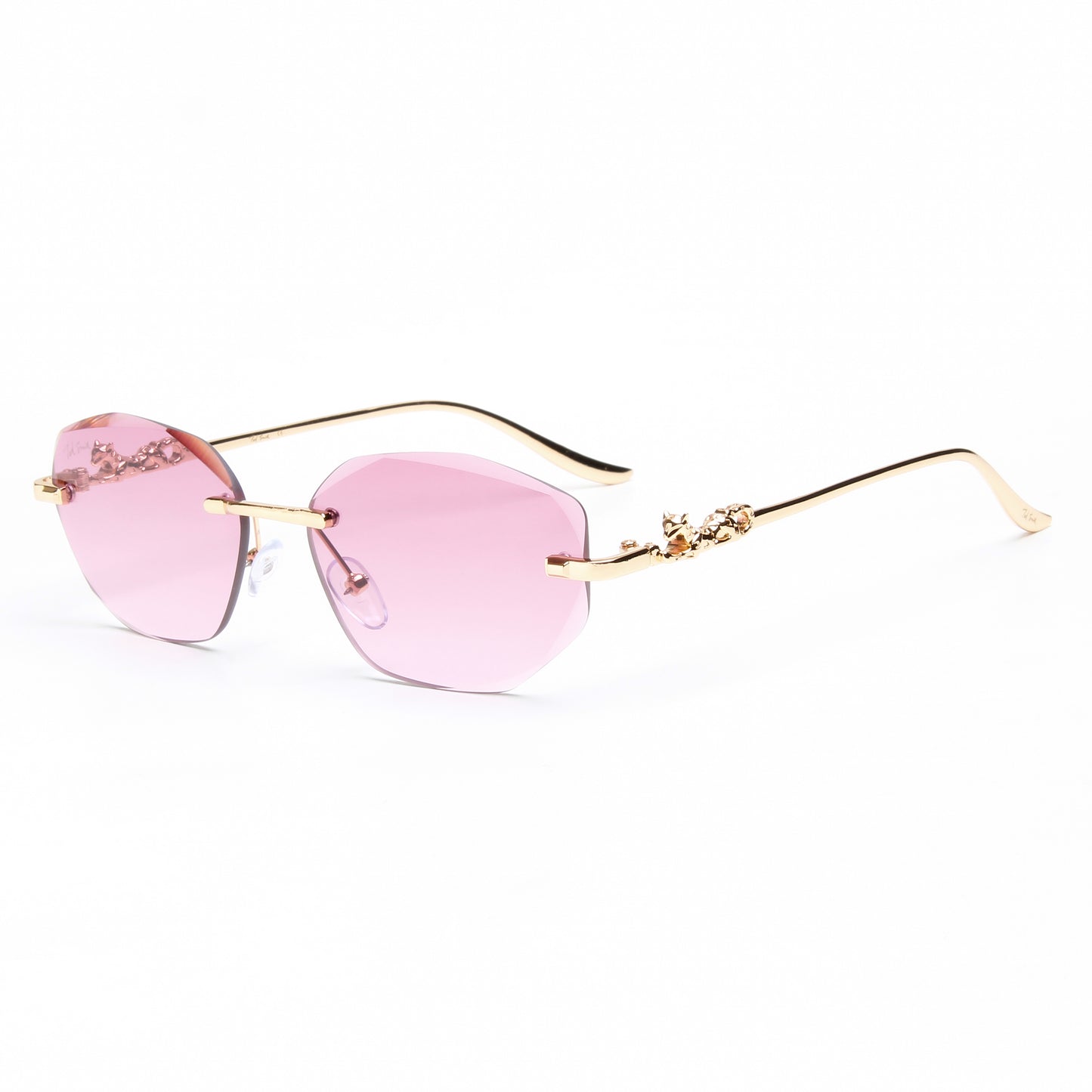 AURA | OVAL RIMLESS METAL SUNGLASSES (IN 3 COLOURS)