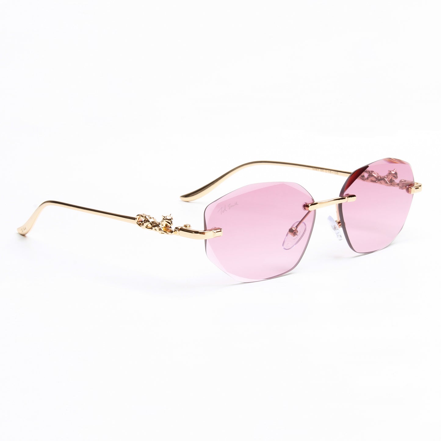 AURA | OVAL RIMLESS METAL SUNGLASSES (IN 3 COLOURS)