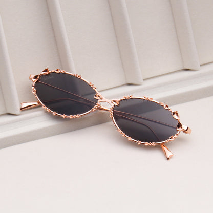 SYNTH | OVAL FULL RIM METAL SUNGLASSES (IN 4 COLOURS)