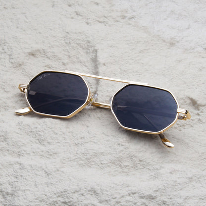 COSMOS | OCTAGON FULL RIM METAL SUNGLASSES (IN 4 COLOURS)