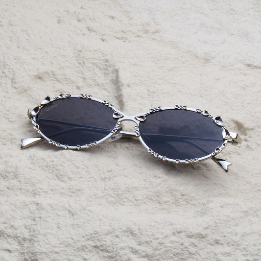 SYNTH | OVAL FULL RIM METAL SUNGLASSES (IN 4 COLOURS)