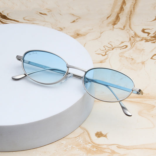 BLUNT | OVAL FULL RIM METAL SUNGLASSES (IN 4 COLOURS)
