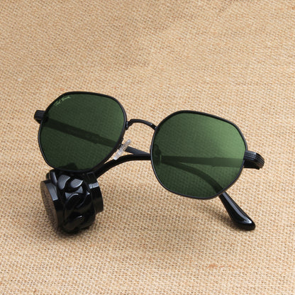 VERTEX | HEXAGON FULL RIM METAL SUNGLASSES (IN 3 COLOURS)