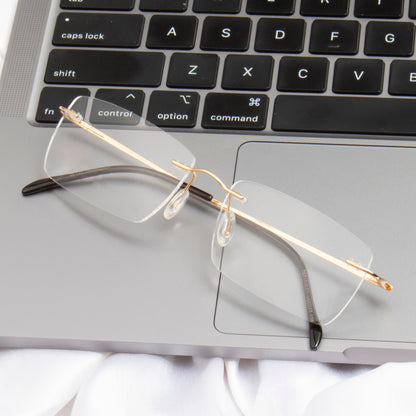 LITERAY 3 TITANIUM RECTANGLE COMPUTER GLASSES