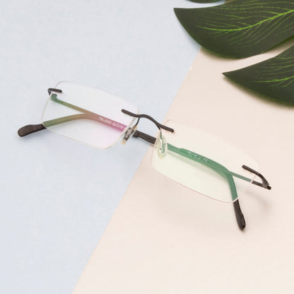 LITERAY 2 TITANIUM RECTANGLE COMPUTER GLASSES