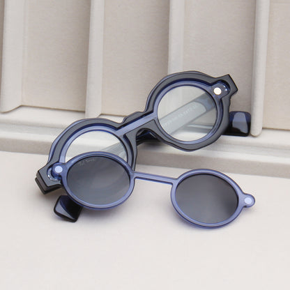HYPNOTIZE | ROUND FULL RIM SUNGLASSES (IN 2 COLOURS)