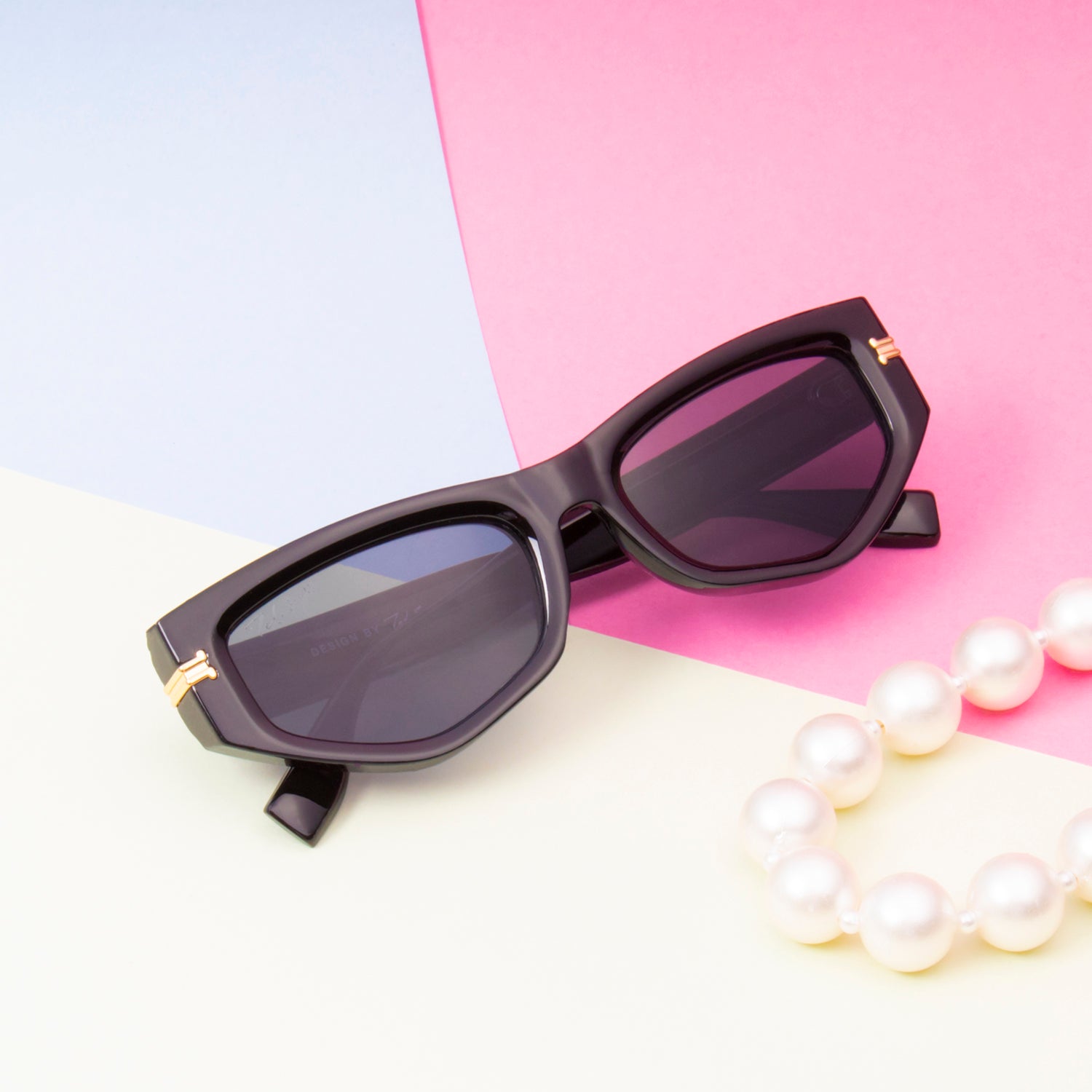 FRENDY BLACK CAT EYE SUNGLASSES | EDGY SUNGLASSES